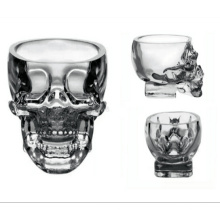 Modern 3D Crystal Skull Pirate Shot Glass skull glass